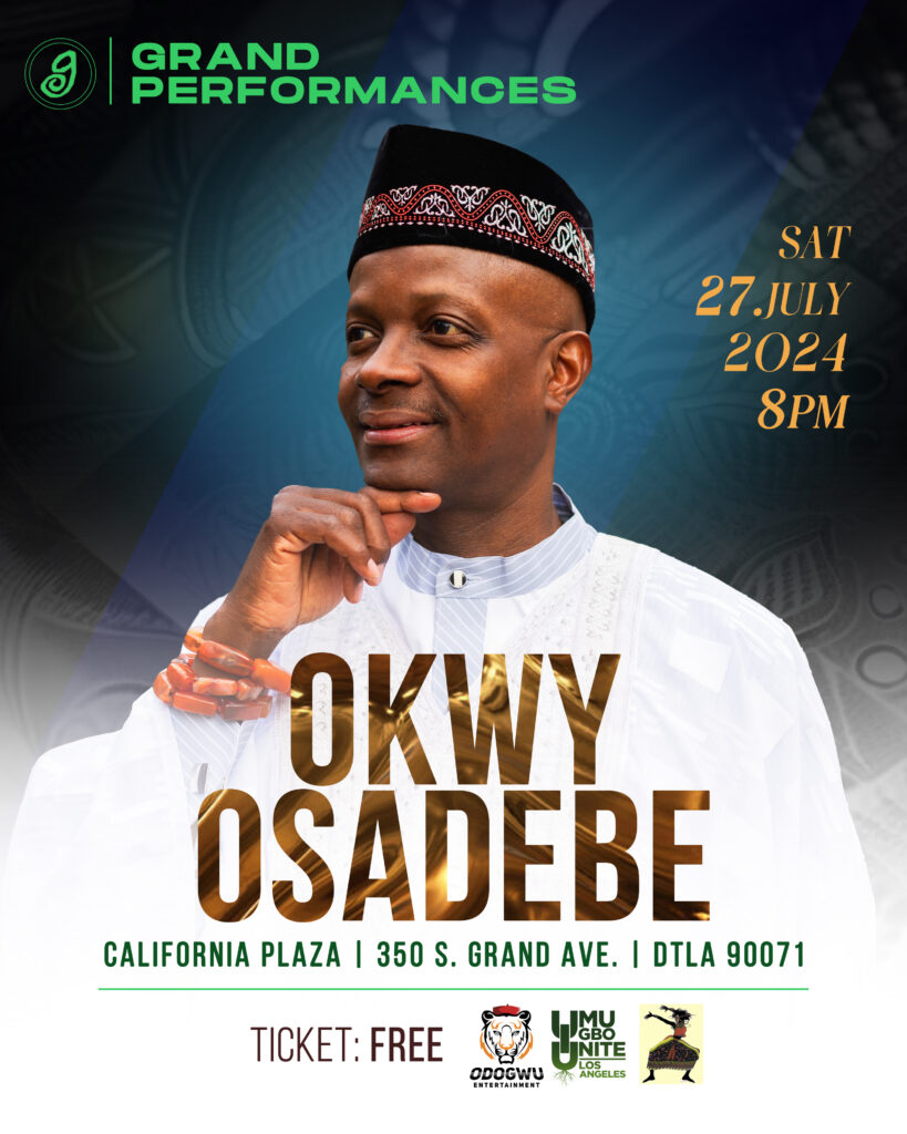 Experience Okwy Osadebe Live: Celebrating Global Music and Cultural Diversity at The Grand Performances